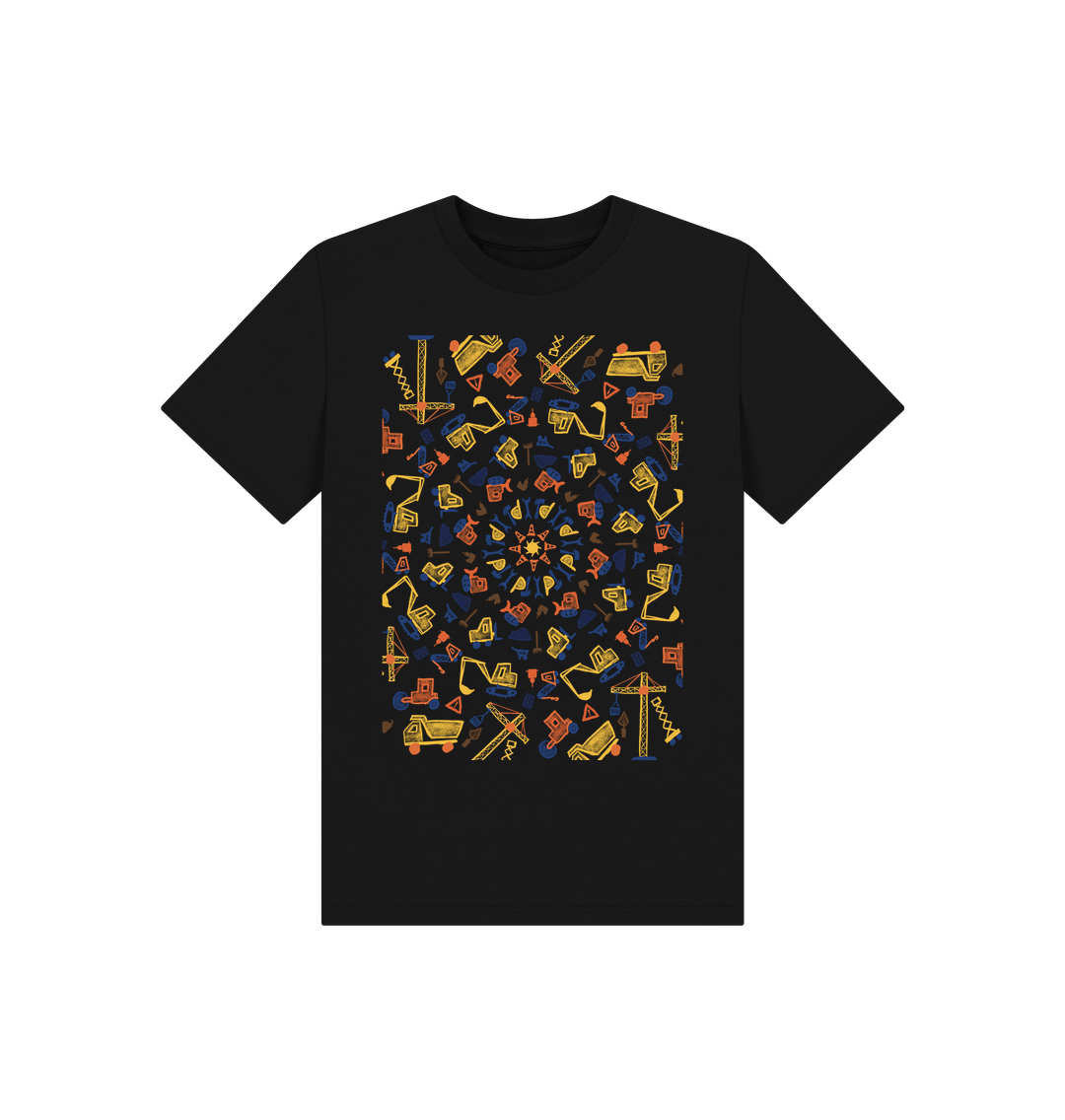 Black Children's Construction T-shirt