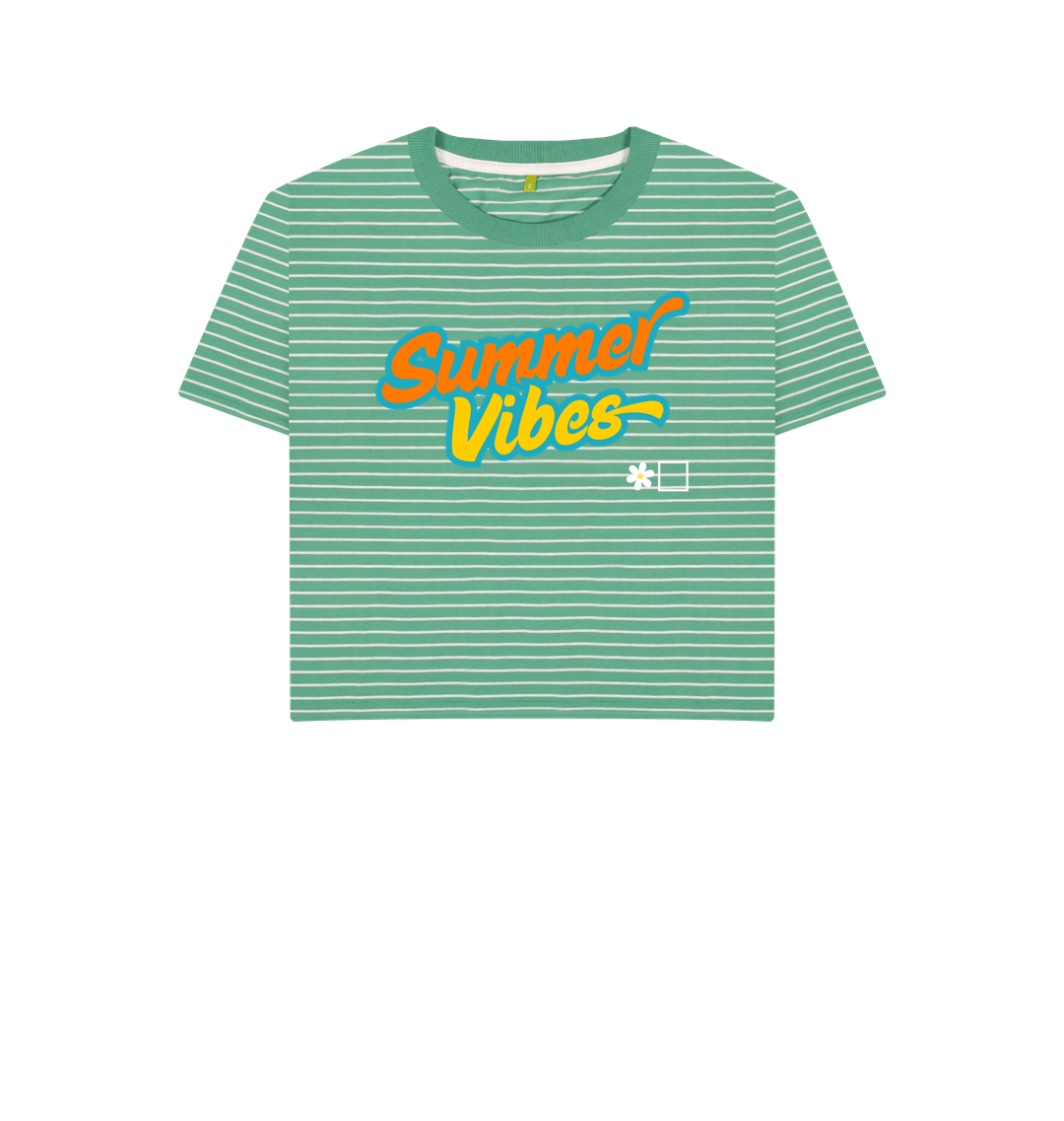 Green Stripes Printed T-shirt