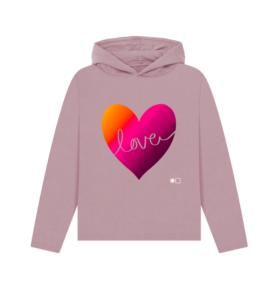 Mauve Printed Hoody