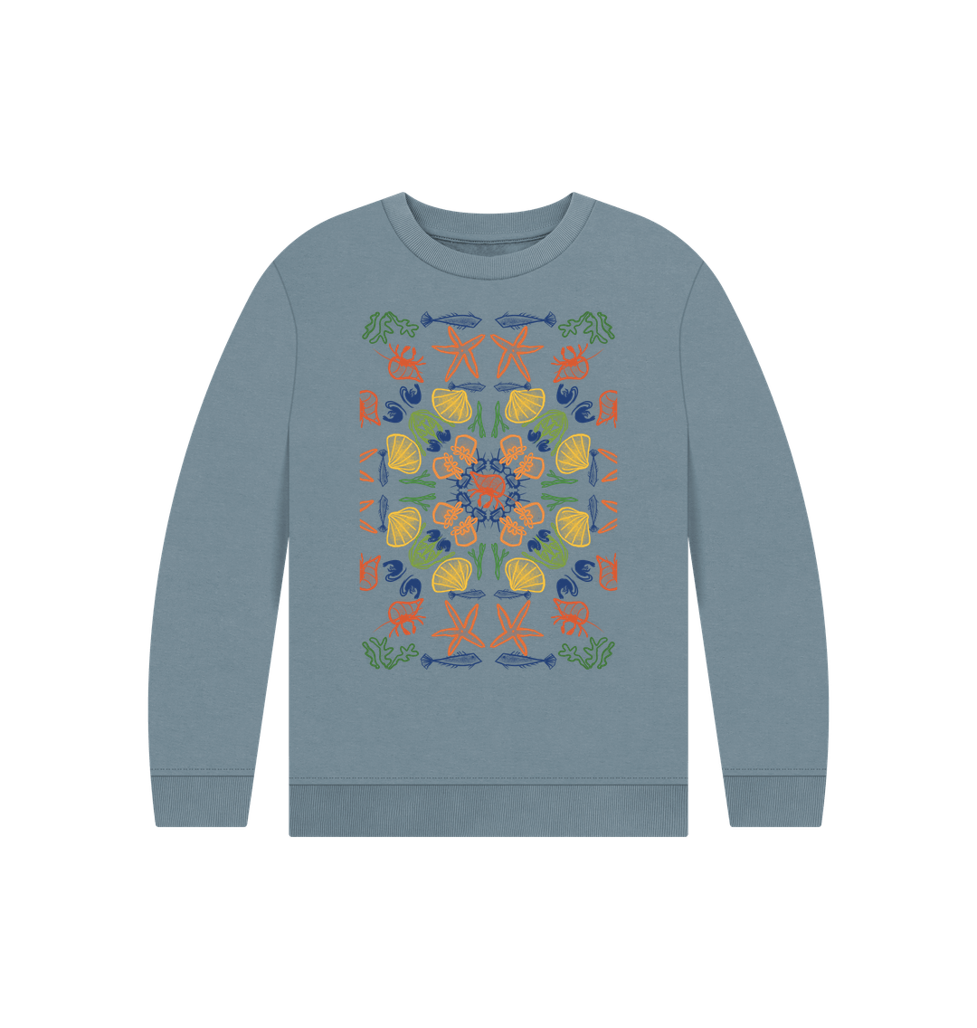 Stone Blue Children's Rockpool Jumper