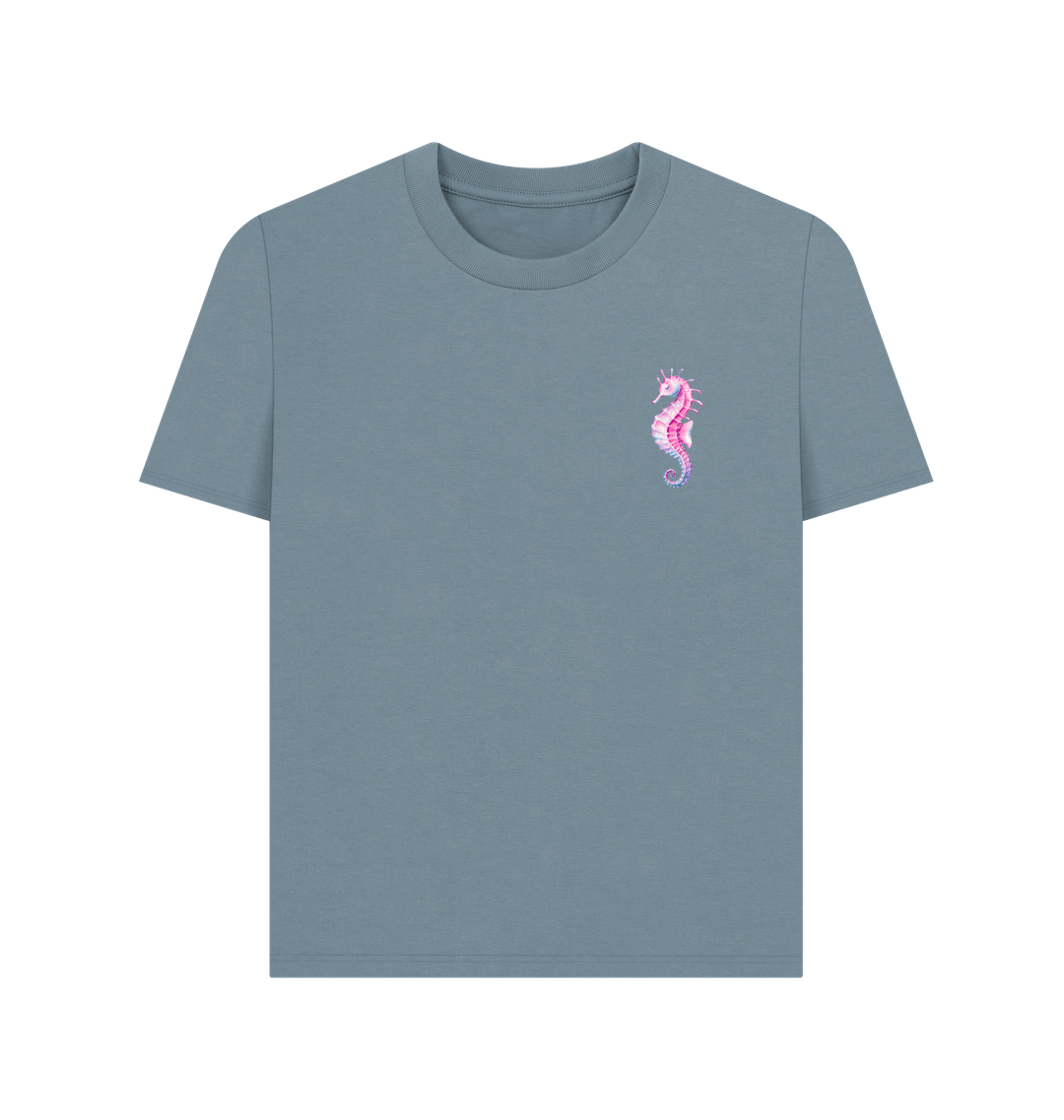 Stone Blue Printed T-shirt