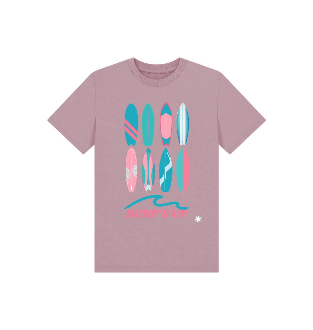 Mauve Printed Kids T-Shirt