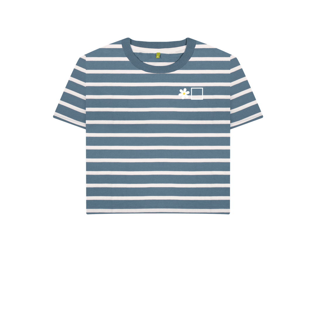 Blue Stripes Printed T-shirt