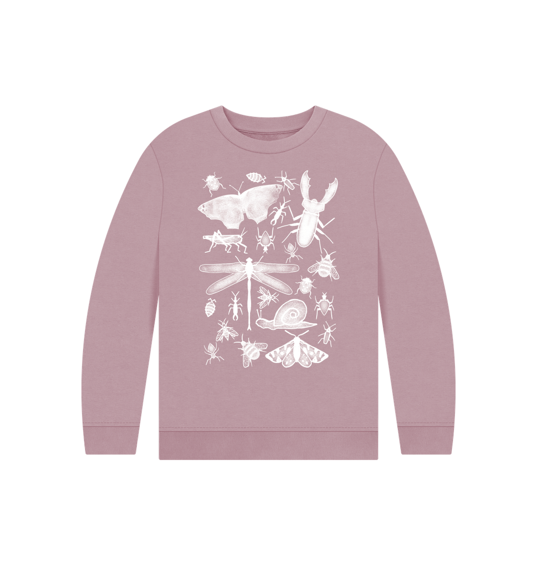 Mauve Children's Bugs Jumper