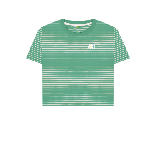 Green Stripes Printed T-shirt