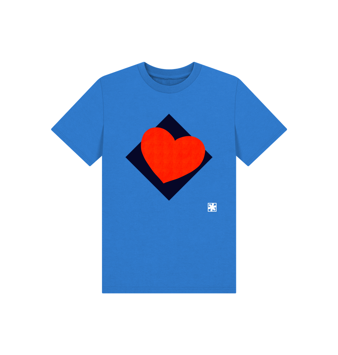 Bright Blue Printed Kids T-Shirt