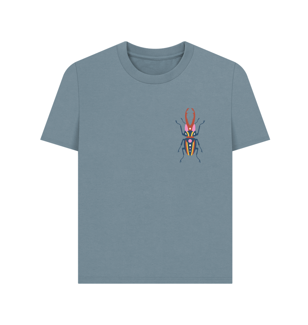 Stone Blue Printed T-shirt