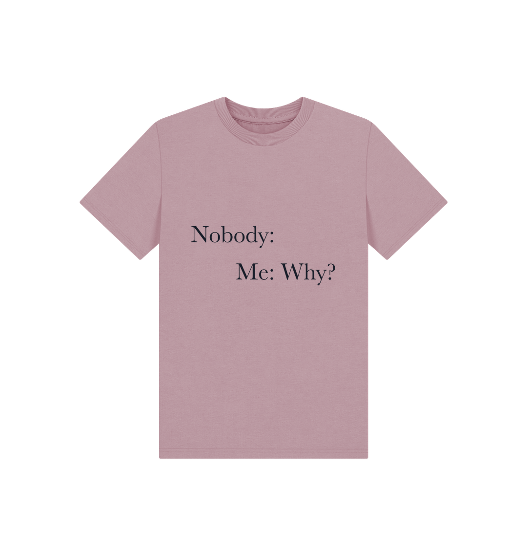 Mauve Children's Why? T-shirt