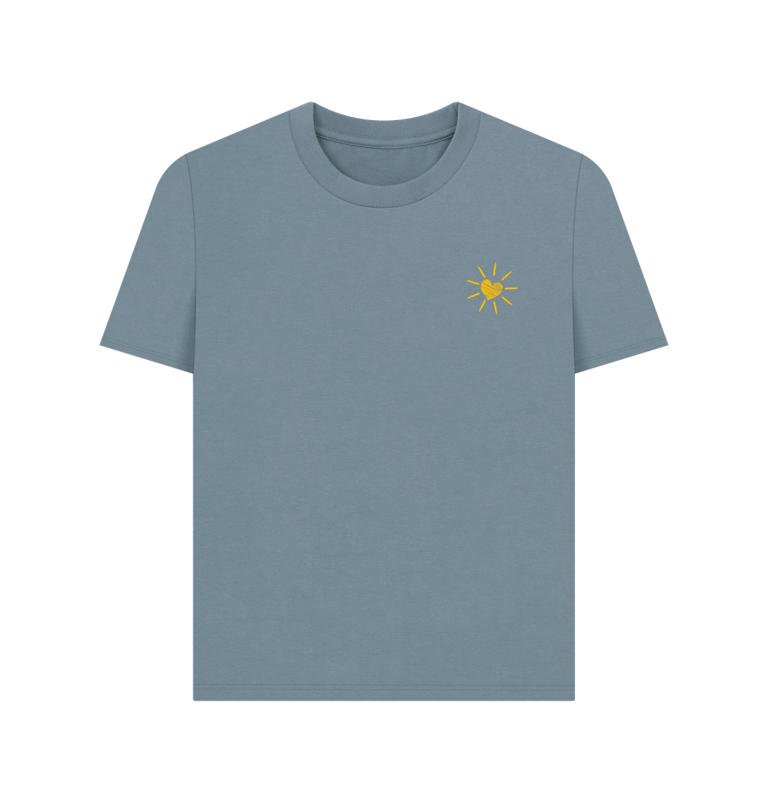 Stone Blue Printed T-shirt