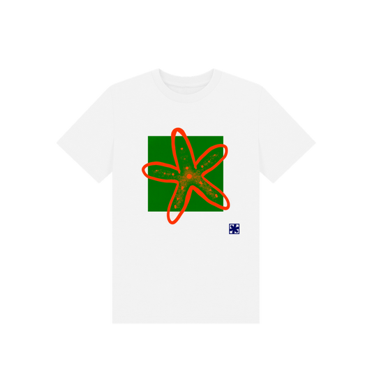 White Printed Kids T-Shirt