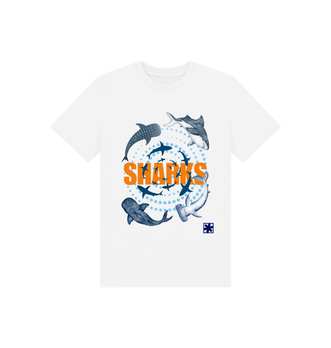 White Printed Kids T-Shirt