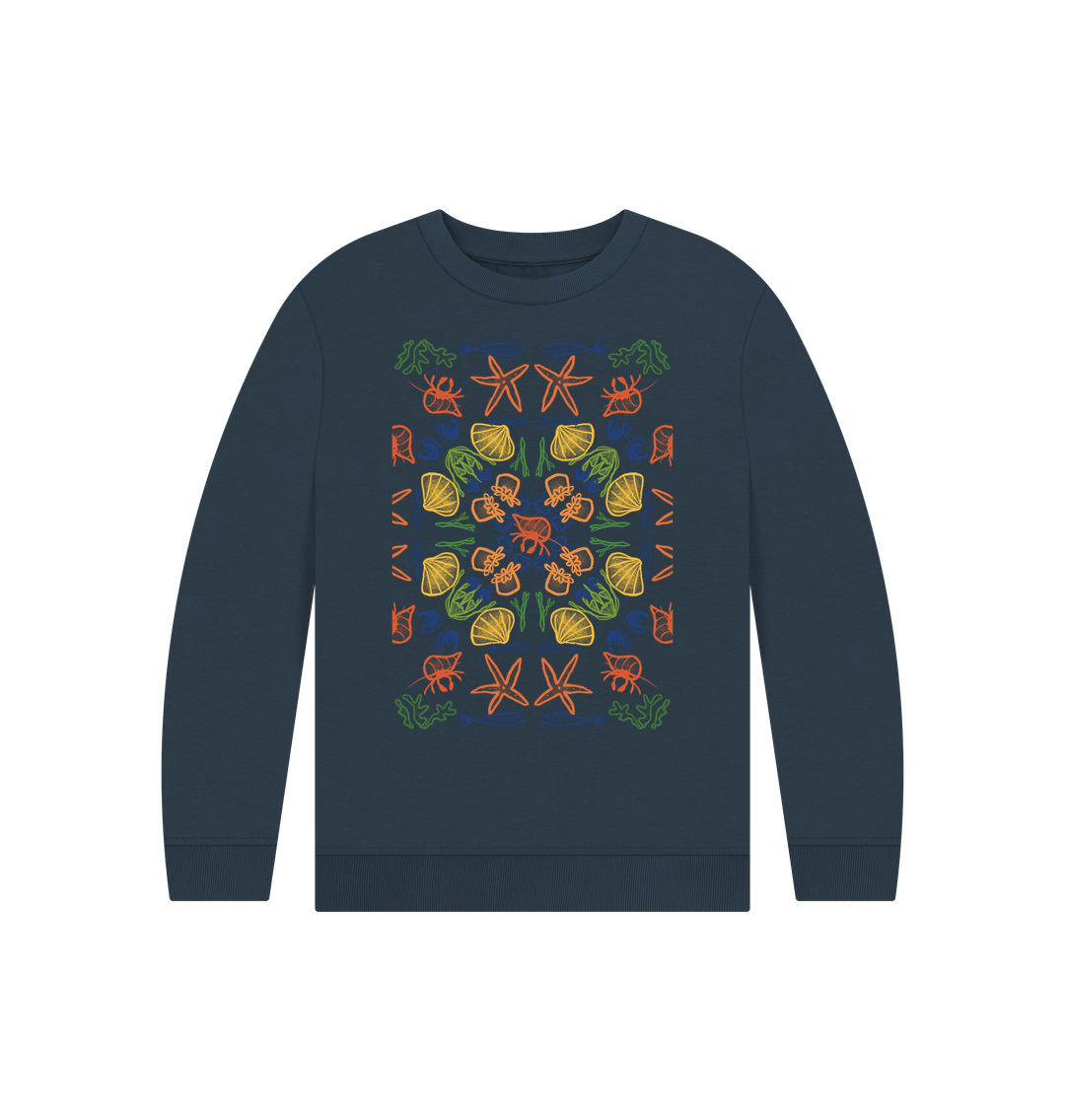 Navy Blue Children's Rockpool Jumper