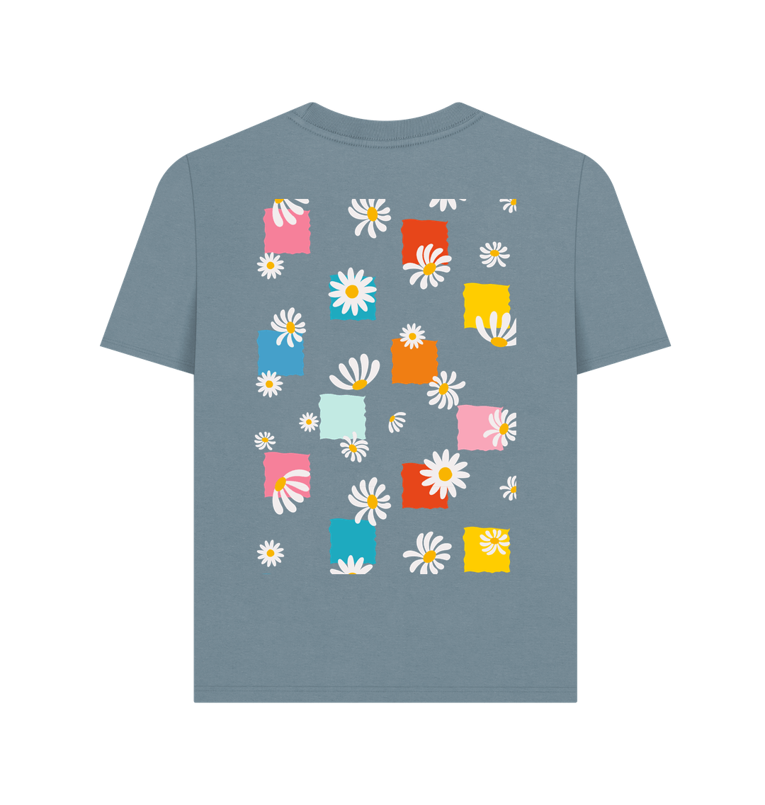 Stone Blue Printed T-shirt