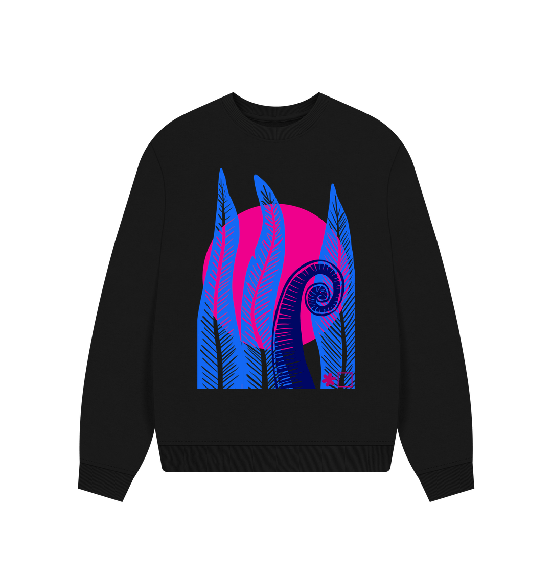 Black Printed Sweater