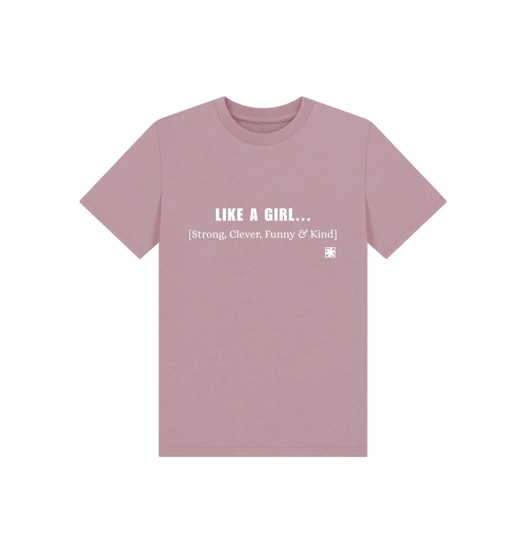 Mauve Printed Kids T-Shirt