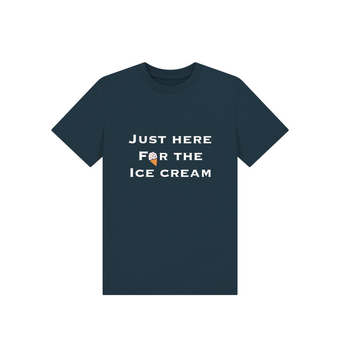Denim Blue Children's Just Here For The Ice Cream T-shirt