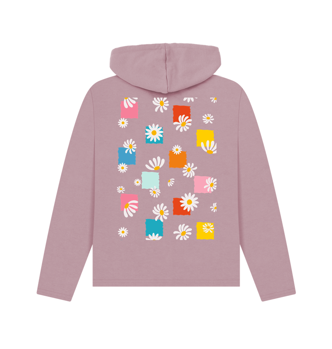 Mauve Printed Hoody