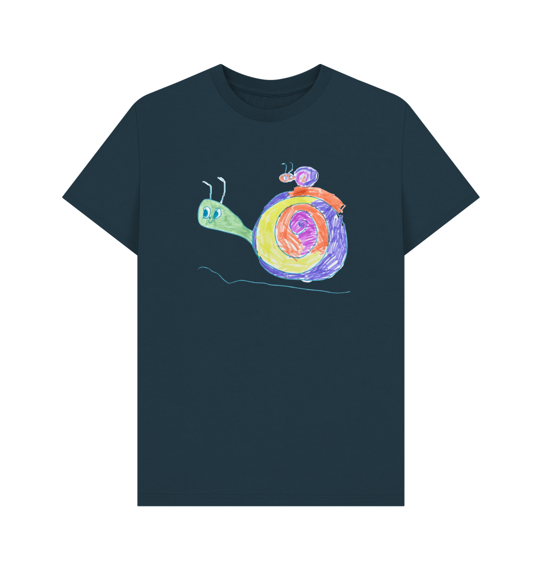 Denim Blue Printed T-shirt