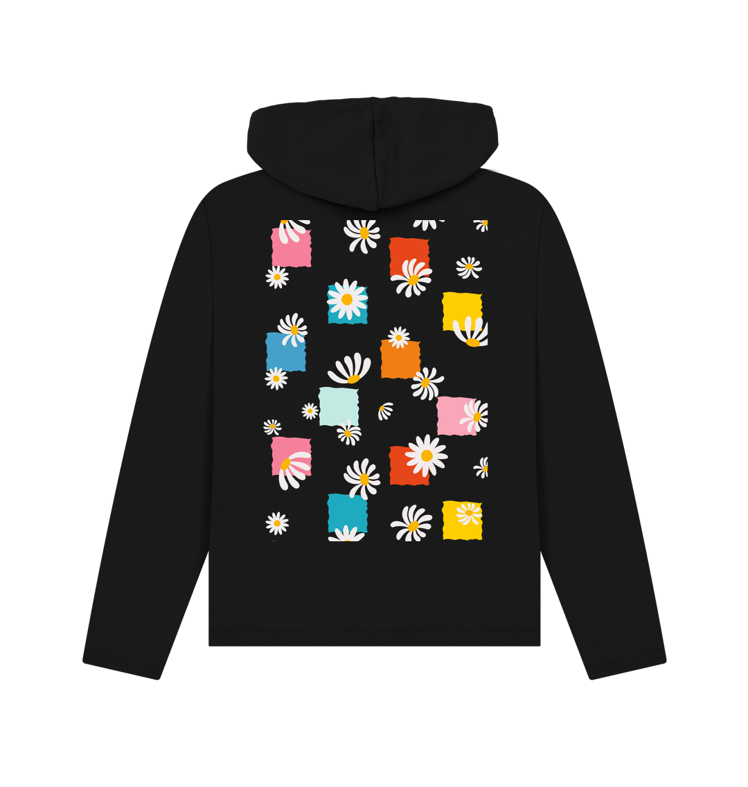 Black Printed Hoody