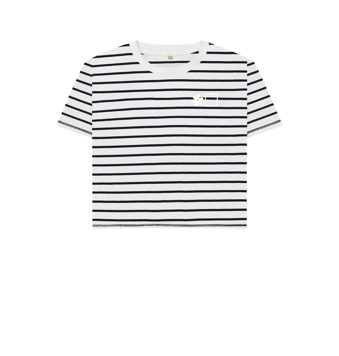 Navy Stripes Printed T-shirt