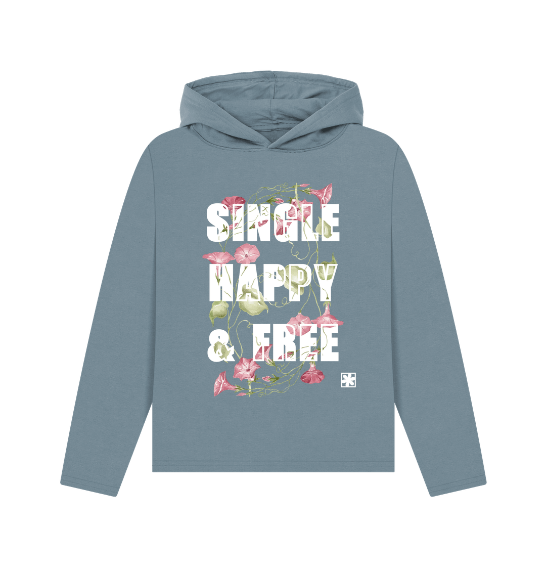 Stone Blue Printed Hoody