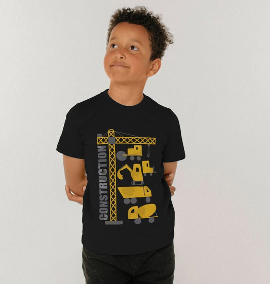 Children's Construction Vehicles T-shirt