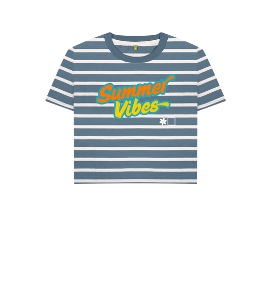 Blue Stripes Printed T-shirt
