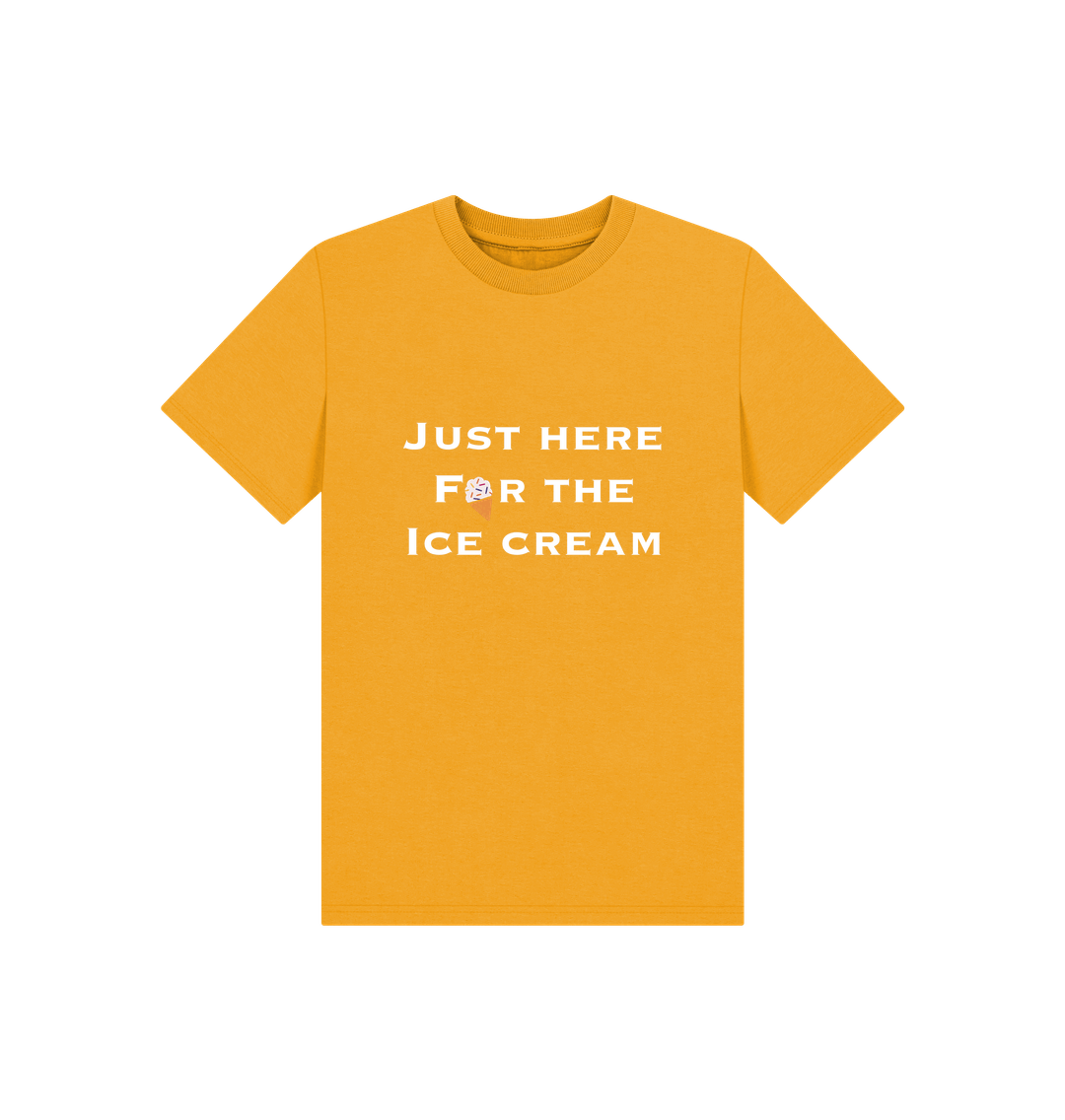 Mustard Children's Just Here For The Ice Cream T-shirt