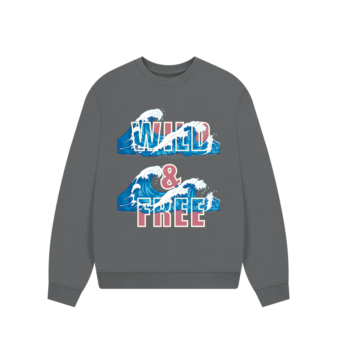 Slate Grey Printed Sweater