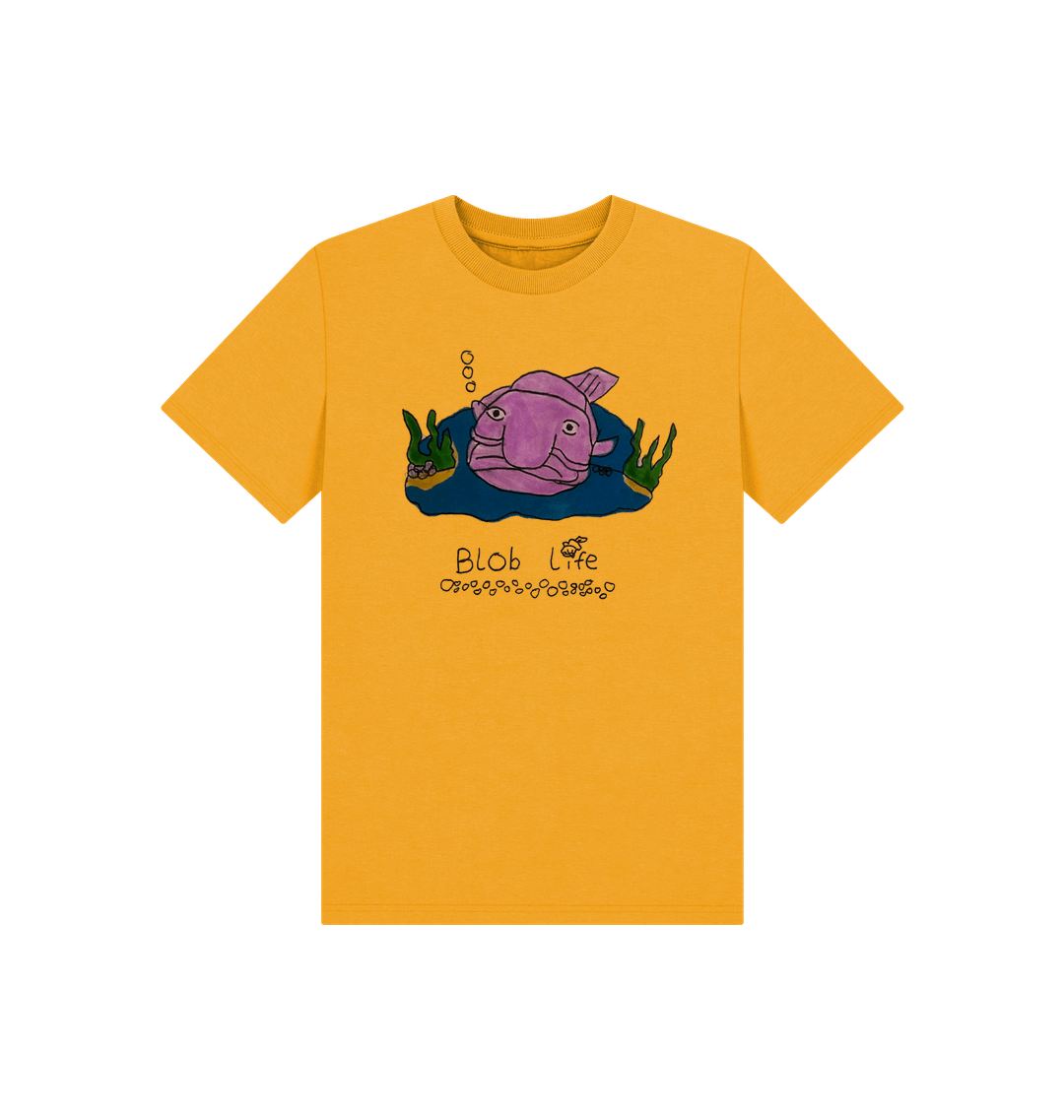 Mustard Printed Kids T-Shirt