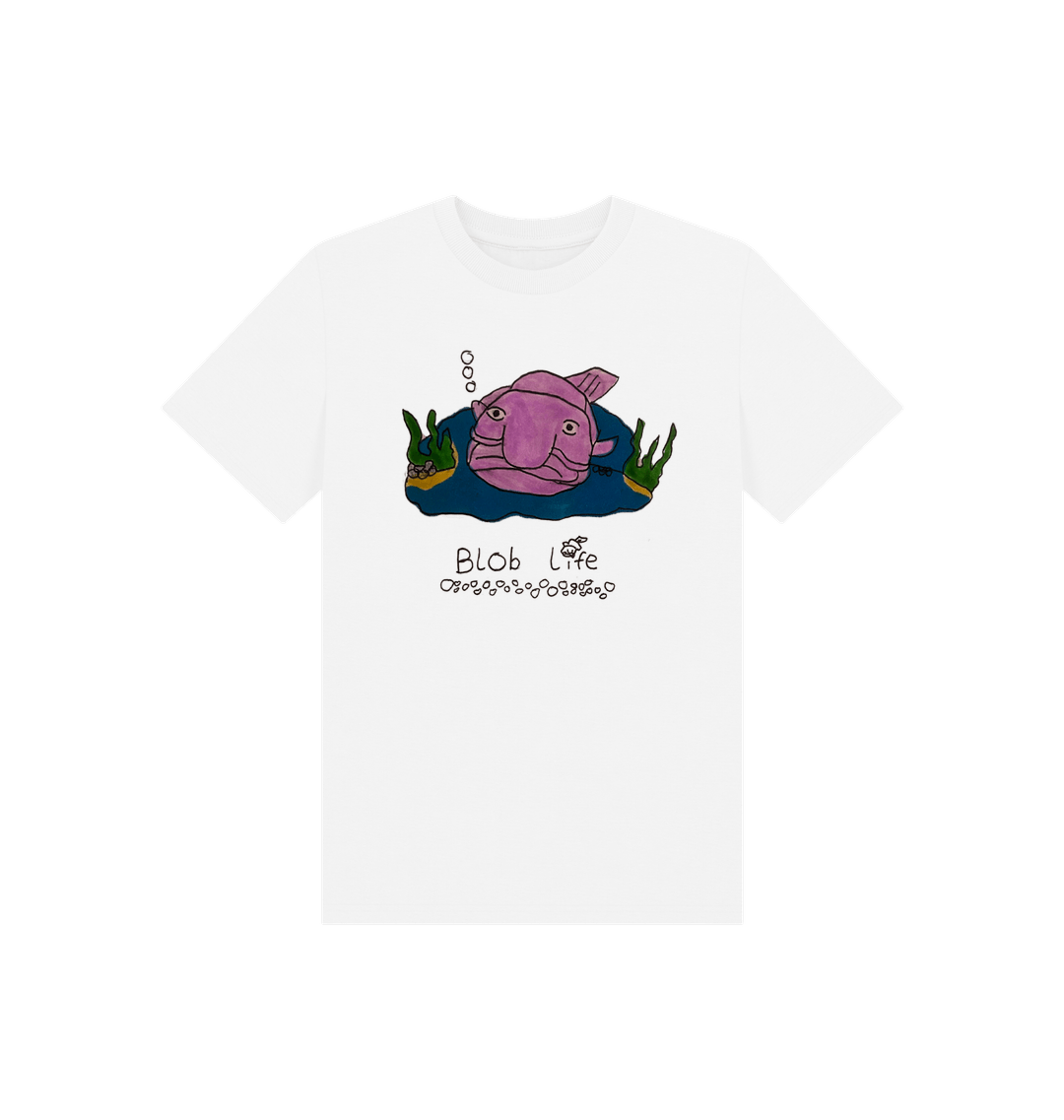 White Printed Kids T-Shirt