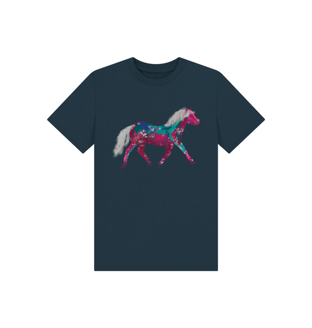 Denim Blue Children's Pony T-shirt