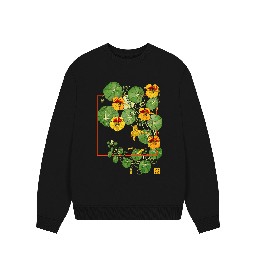 Black Printed Sweater