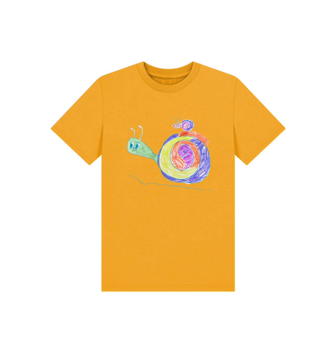 Mustard Printed Kids T-Shirt