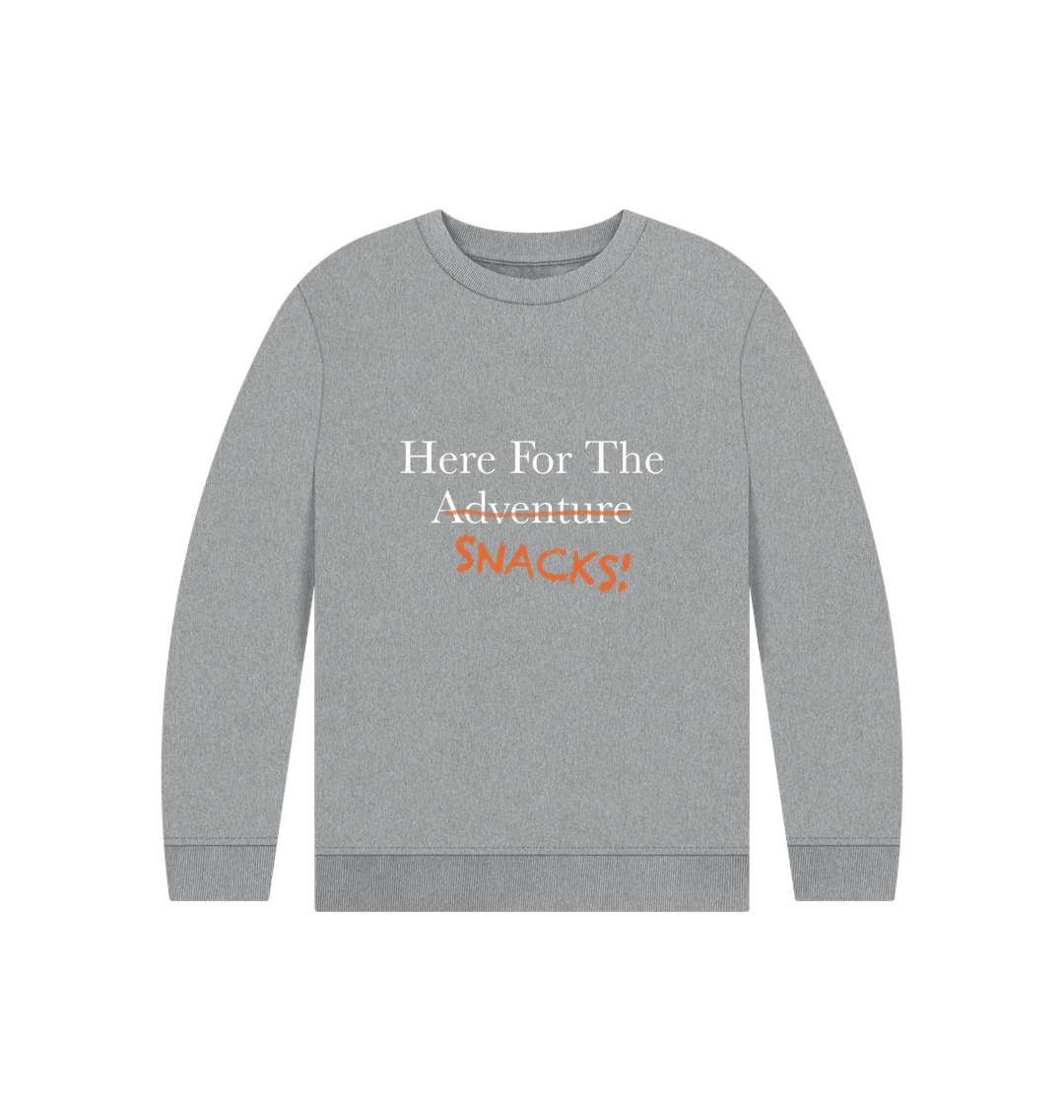 Athletic Grey Children's Here For The Snacks Jumper