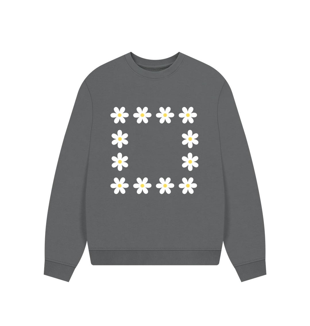 Slate Grey Printed Sweater