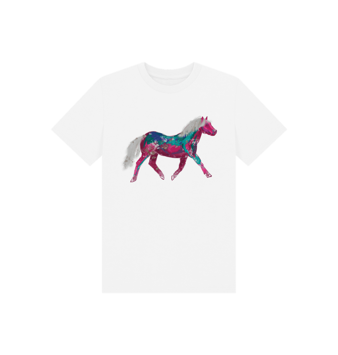White Children's Pony T-shirt