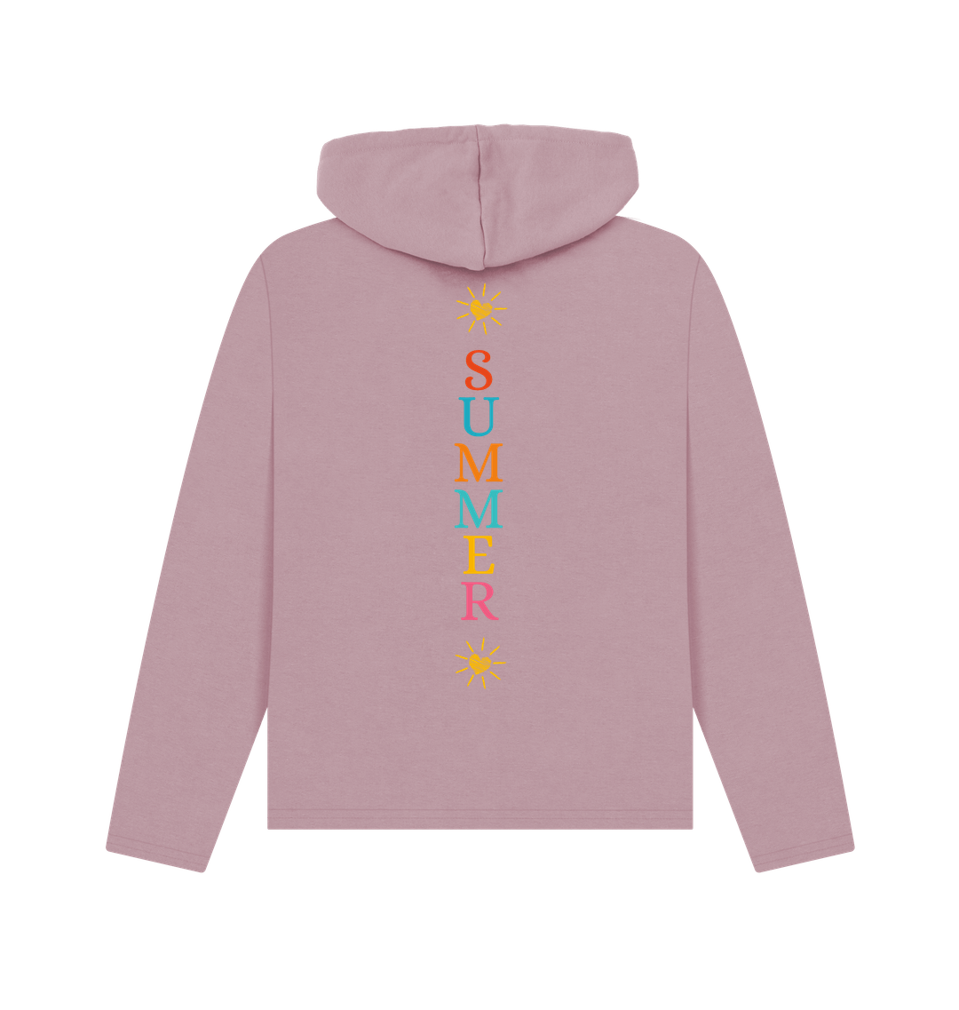 Mauve Printed Hoody