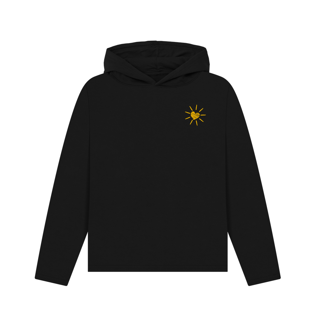 Black Printed Hoody