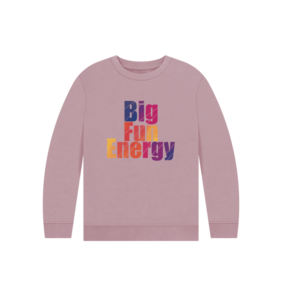 Mauve Children's Big Fun Energy Jumper
