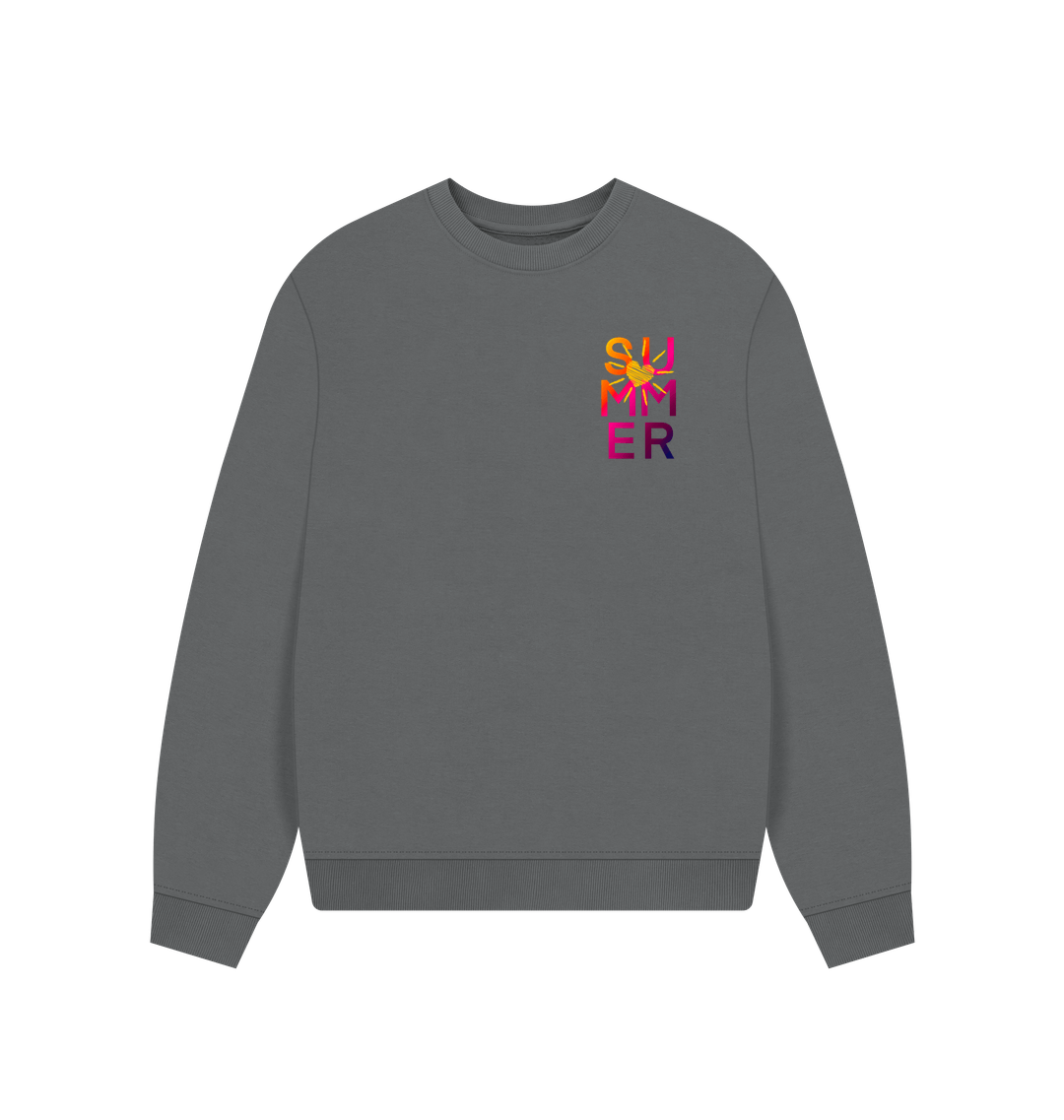 Slate Grey Printed Sweater