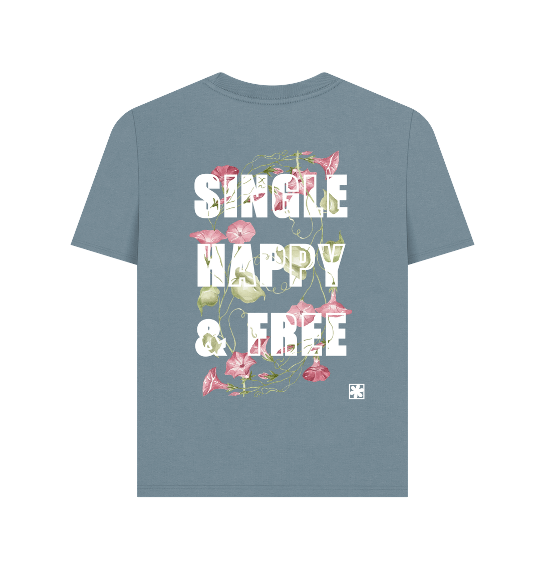 Stone Blue Printed T-shirt