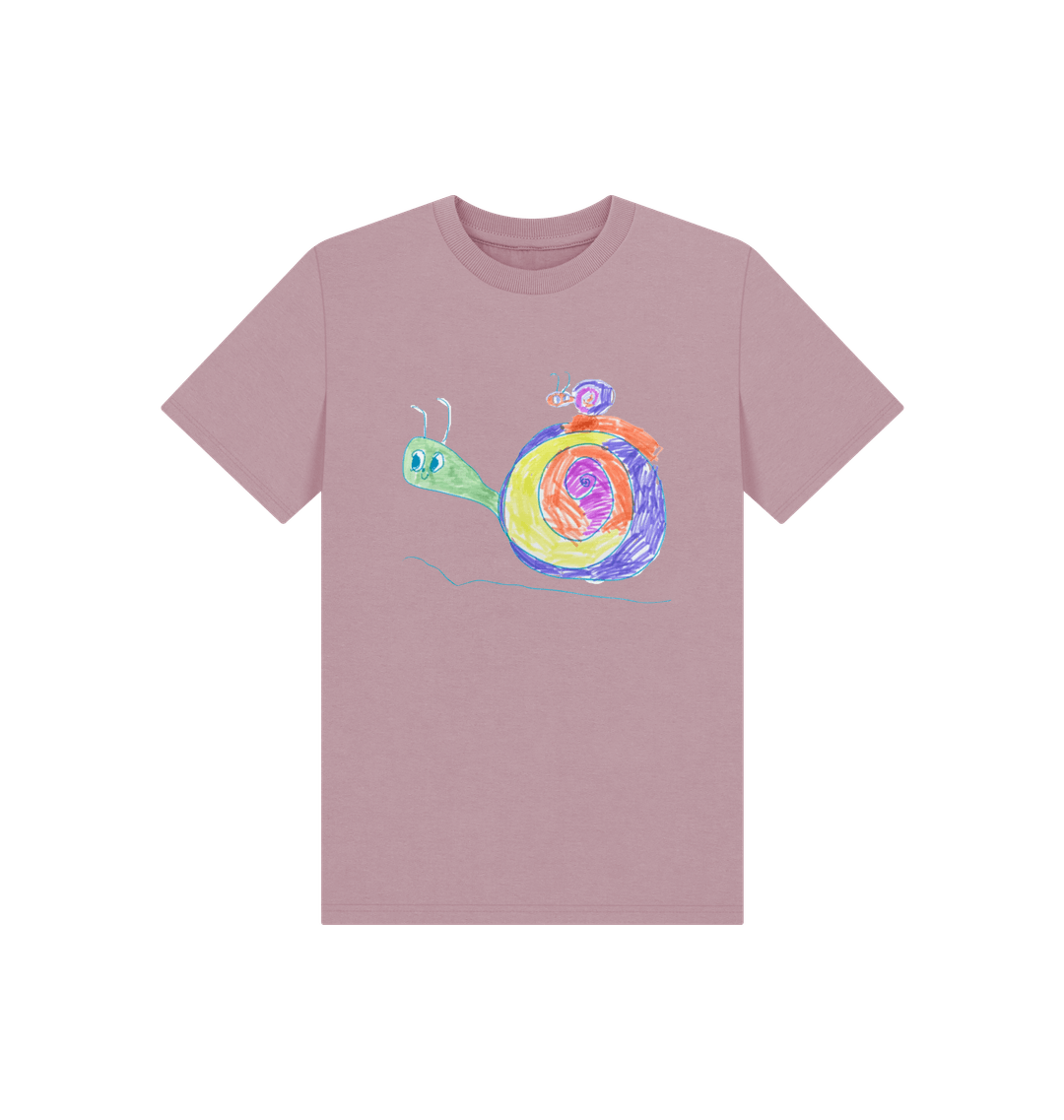 Mauve Printed Kids T-Shirt