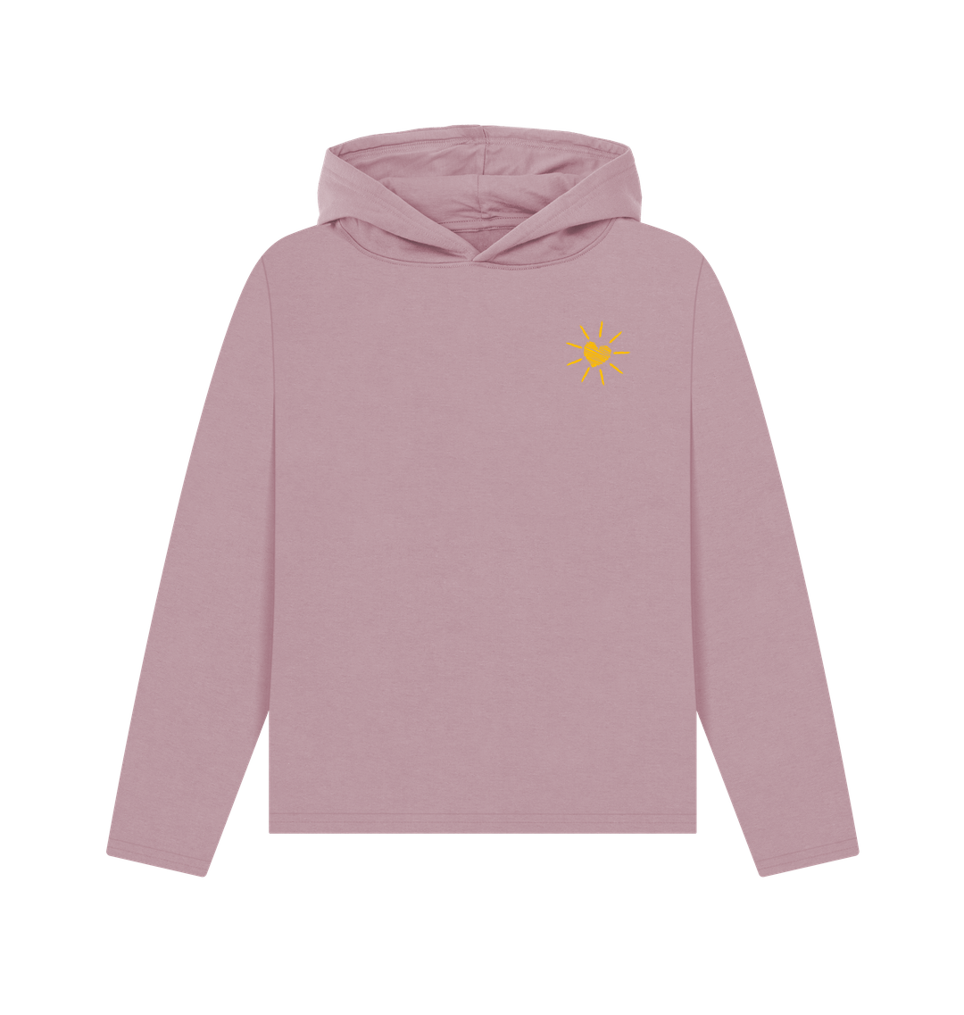 Mauve Printed Hoody