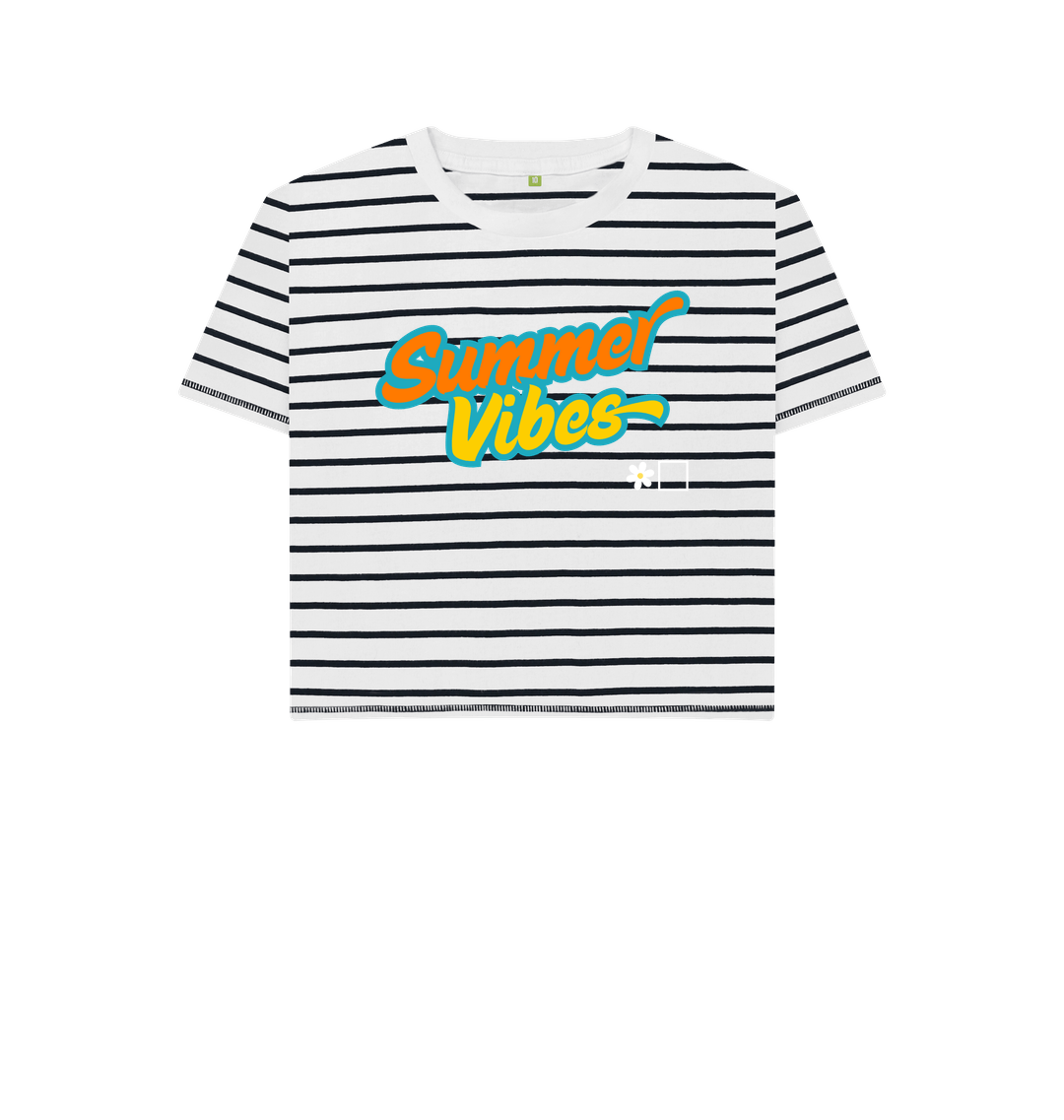 Navy Stripes Printed T-shirt