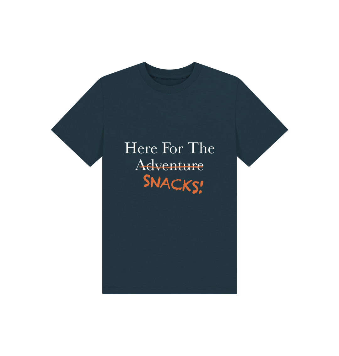 Denim Blue Children's Here For The Snacks T-shirt