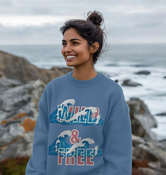 Wild And Free Oversized Sweatshirt For Women