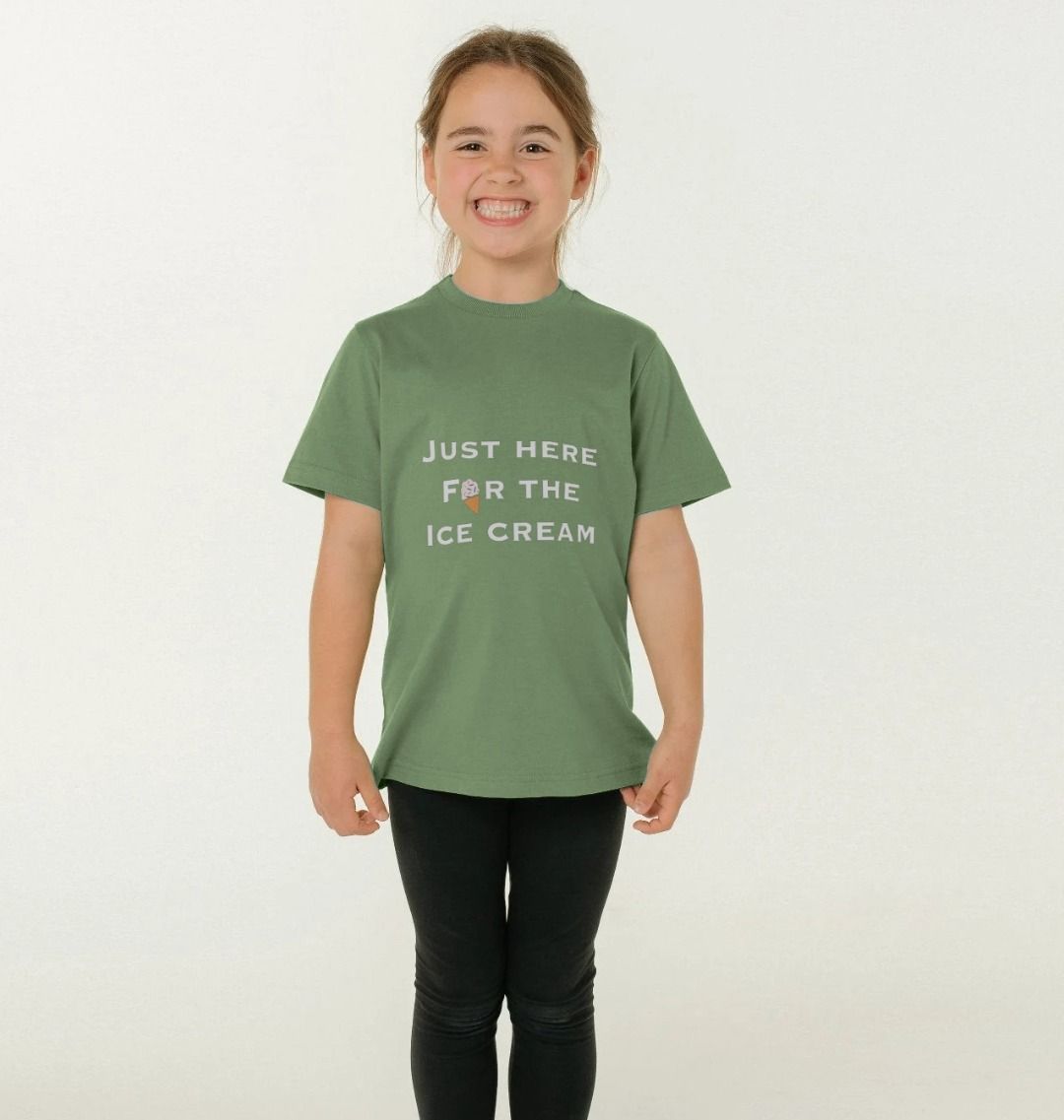 Children's Just Here For The Ice Cream T-shirt